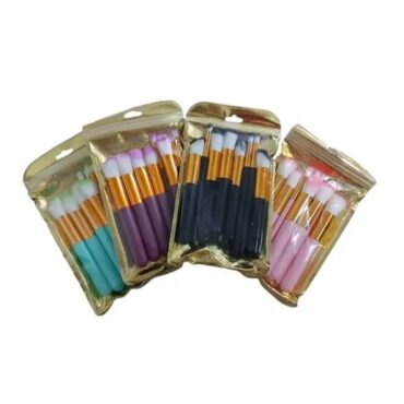 BROCHAS KIT 10 PZAS BOLSA DORADA