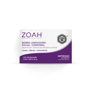ZOAH JABON FACIAL CORPORAL 90GR