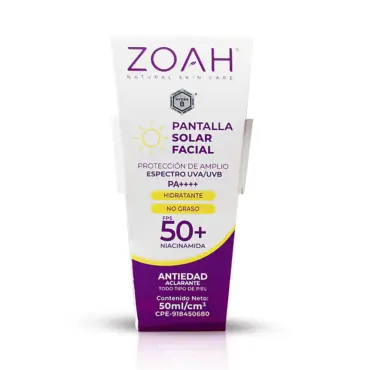 ZOAH PROTECTOR SOLAR FACIAL 50ML