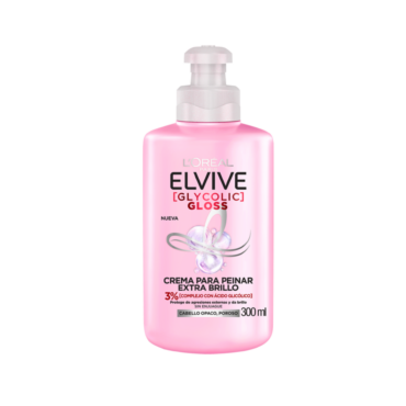 LOREAL ELVIVE CREMA DE PEINAR GLYCOLIC GLOSS 300ML
